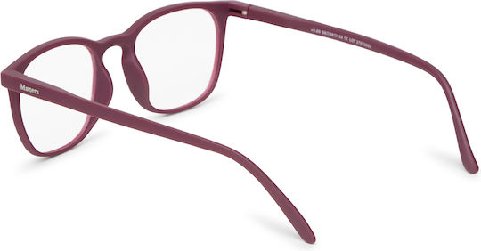 Nordic Vision Women's Blue Light Blocking Glasses Burgundy