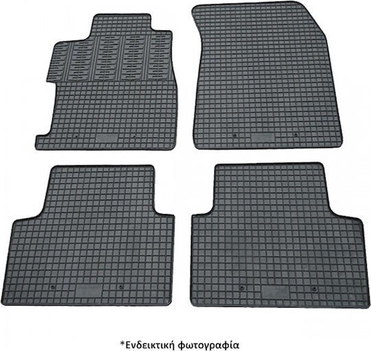 Cik Set of Front and Rear Mats 5pcs for Volkswagen Sharan 2010-2020 Black