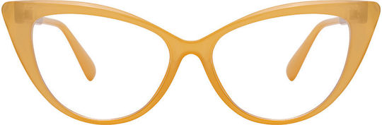 Pervedere Women's Blue Light Blocking Glasses in Yellow Color