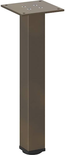 vidaXL Metallic Furniture Leg 4 Pieces Suitable for Table / Coffee Table 42cm Brown