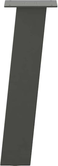 Couchtischbeine 4 Stk. Anthrazit 42 cm Stahl Anthrazit