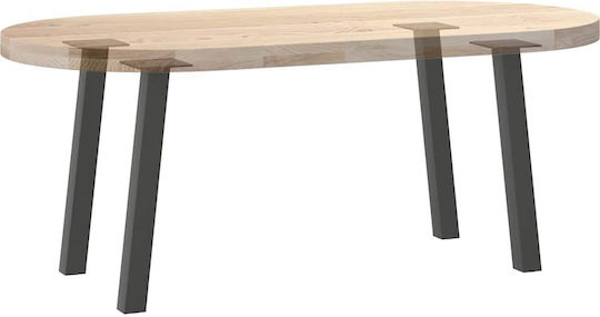 Kaffeetischbeine 4 Stk. Anthrazit 30 cm Stahl Anthrazit