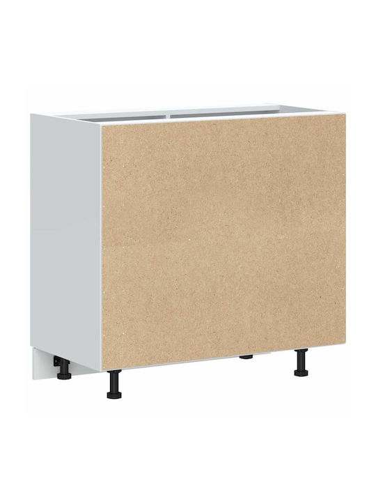 Ντουλάπι Νεροχύτη Γκρι Σκυροδέματος 80x46x81.5εκ.