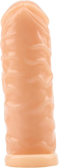 Penis-Verlängerung Mit Vibration Fleisch 14cm