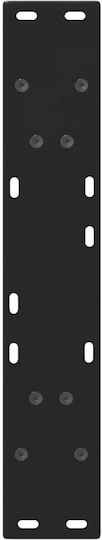 vidaXL Metallic Furniture Leg 2 Pieces Suitable for Table / Coffee Table / Office 60x72cm Black