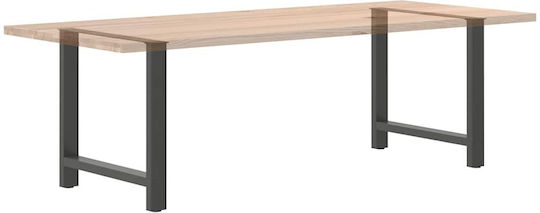 vidaXL Metallisches Möbelbein 2Stücke Für Tisch / Beistelltisch / Büro 80x72x72cm Anthrazit