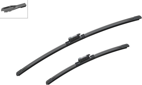 Bosch Aerotwin A555S Front Set Car Wiper Blades 600mm/400mm Universal Volkswagen Polo