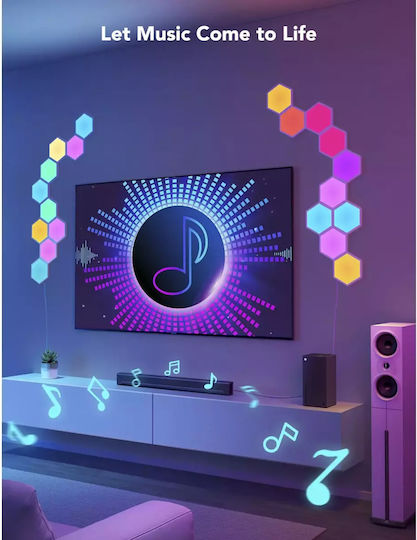 Govee Smart Dekorative Tischlampe Glide Hexa Erweiterungspack LED RGBIC Sechseck 2 Stück