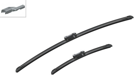 Bosch Aerotwin A583S Front Set Car Wiper Blades 650mm/340mm Universal Opel Mokka / Mokka X Nissan Pulsar / Sentra Kia Venga