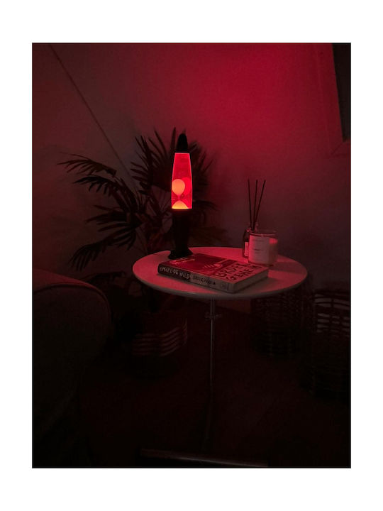Total Gift Dekorative Lampe Lavalampe Schwarz