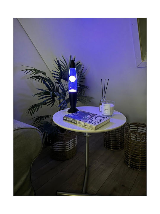 Total Gift Dekorative Lampe Lavalampe Schwarz