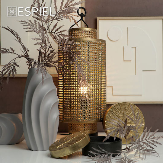 Espiel Dekorative Lampe mit Fassung für E27 Lampe Gold Espiel Dekorative Lampe mit Fassung für E27 Lampe Gold