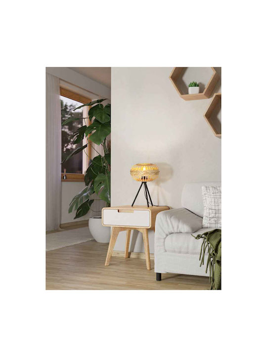 Eglo Dekorative Lampe mit Fassung für E27 Lampe Braun