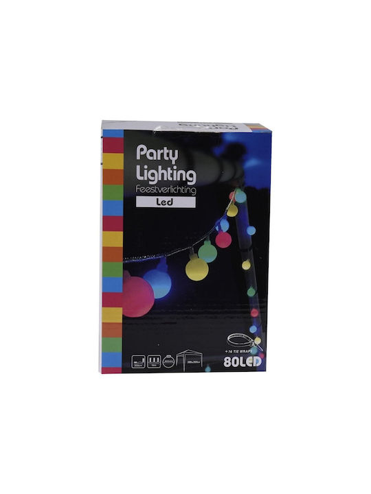 BigBuy Wasserdichte Lichterkette Beleuchtung LED 3m mit 80 Lampen BigBuy Wasserdichte Lichterkette Beleuchtung LED 3m mit 80 Lampen