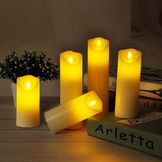 V-TAC Dekorative Lampe Wachs-Politur Weiß