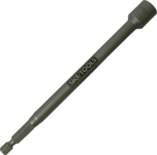 SKS Tools Μαγνητικό Καρυδάκι Εξάγωνο Μακρύ με Καρέ Υποδοχής HEX Διάμετρος 10mm