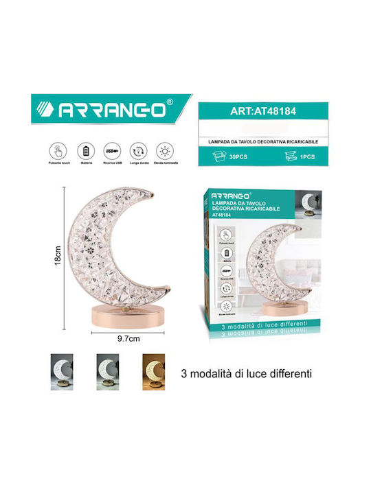 Arrango Dekorative Lampe Mondlicht Weiß