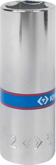 King Tony Socket Hex Long with Square Drive 1/4" Diameter 12mm