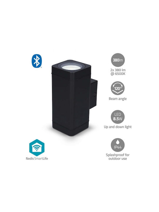Nedis Spot de exterior montat pe perete 6.9x15.5x9.5εκ.