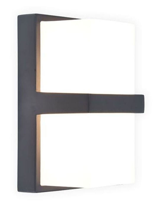Lutec Wall-Mounted Outdoor Light LED 14W with Warm White Light 9.5x11.2x19εκ.