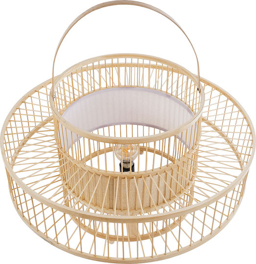 GloboStar Dekorative Lampe mit Fassung für E27 Lampe Beige
