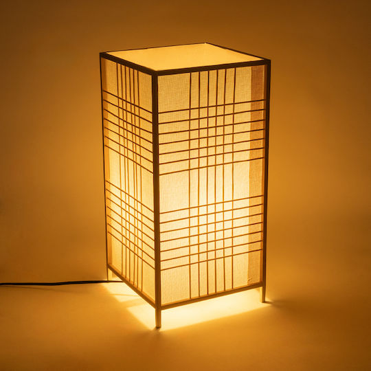 GloboStar Decorative Lamp with Socket for Bulb E27 Beige