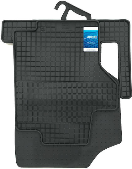 Petex Set of Front and Rear Mats 4pcs for Peugeot 1007 2005-2009 Black