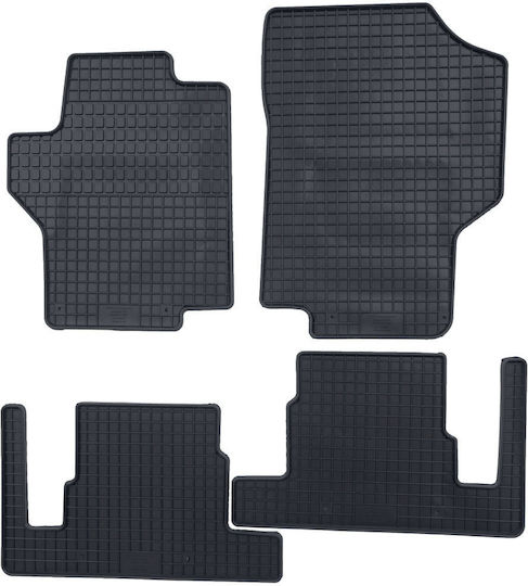 Petex Set of Front and Rear Mats 4pcs for Peugeot 1007 2005-2009 Black