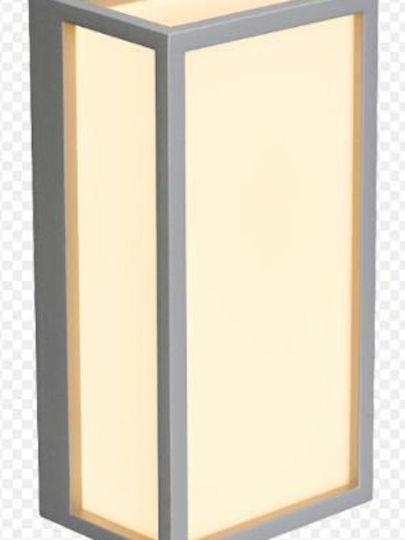 Fos me Wall-Mounted Outdoor Ceiling Light LED IP54 10W with Warm White Light 11x22x8.5εκ.