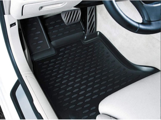 Novline Set of Front and Rear Mats 4pcs Tray Type for Mercedes-Benz B Class W246 2011 Black