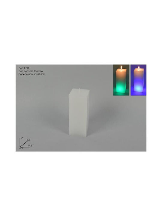 Due esse Dekorative Lampe Wachs-Politur Weiß