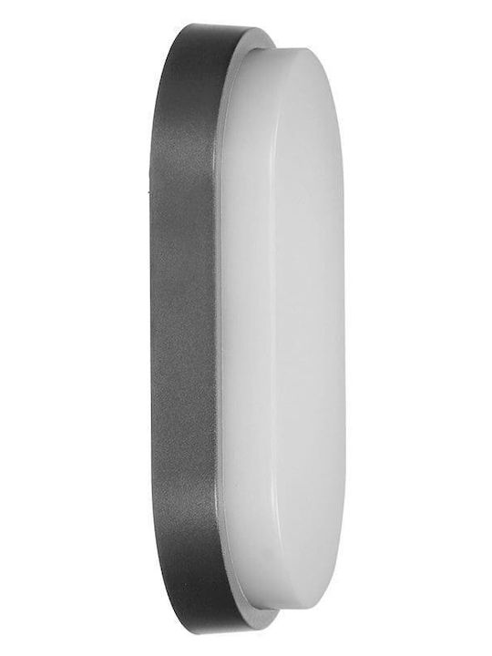 Orno Επιτοίχια Εξωτερική Πλαφονιέρα LED IP54 15W με Φυσικό Λευκό Φως 21.22x11.92x4.45εκ.