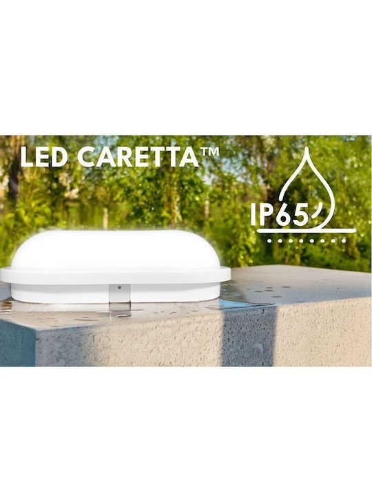 Elvhx Επιτοίχια Χελώνα Εξωτερική LED IP65 13W με Θερμό Λευκό Φως