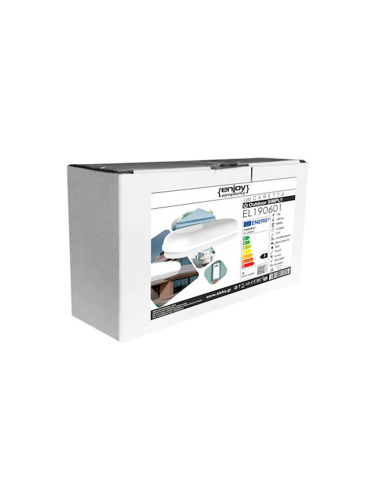 Elvhx Wandmontierte Außen-Schildkrötenleuchte LED IP65 7W mit Warmweiß Licht