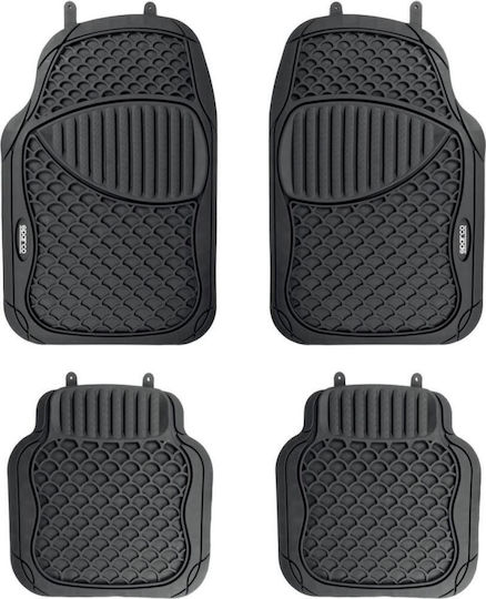 Sparco Σετ Μπροστινά και Πίσω Πατάκια Universal 4τμχ Τύπου Σκαφάκι Μαύρα