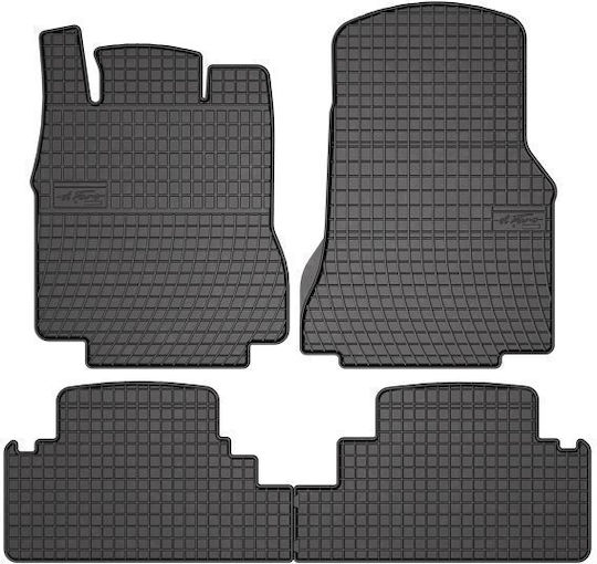 Frogum Set of Front and Rear Mats 4pcs for Mercedes-Benz A Class 1997-2004 Black