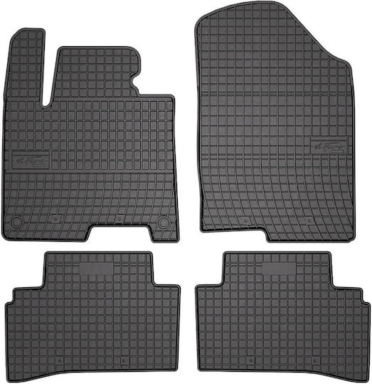 Frogum Set of Front and Rear Mats 4pcs for Mercedes-Benz A Class 1997-2004 Black