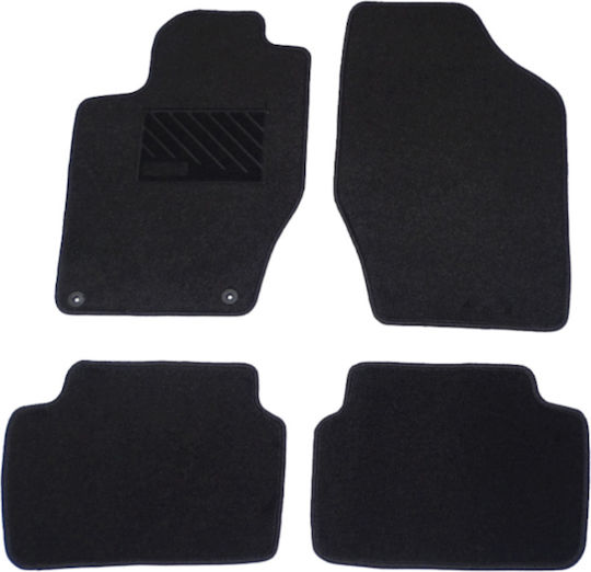 Autopataki Σετ Μπροστινά και Πίσω Πατάκια 4τμχ για Citroen C4 2010-2020 Μαύρα