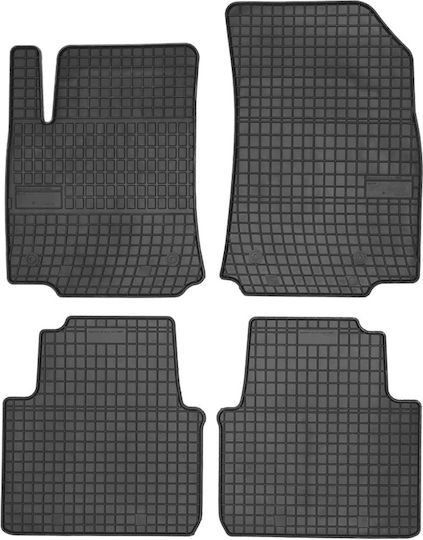 Frogum Set of Front and Rear Mats 4pcs for Citroen C3 Aircross 2018 Black