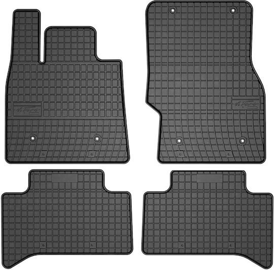 Frogum Set of Front and Rear Mats 4pcs for Alfa Romeo Stelvio 2016 Black
