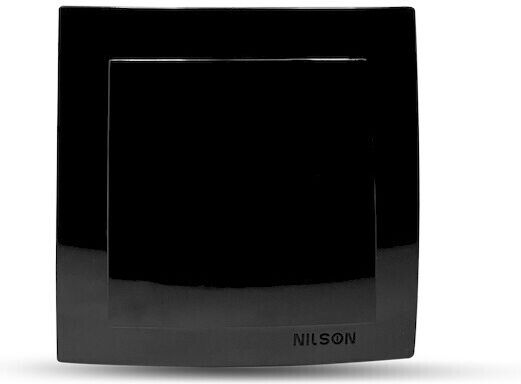 Geyer Nilson Recessed Wall Switch Lighting One-Way with Frame Black