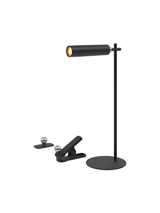 V-TAC Wiederaufladbar LED Schreibtischlampe in Schwarz Farbe