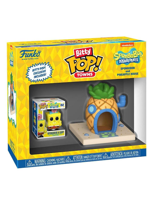 Figurină Funko Bitty Pop Town Spongebob Pantaloni Pătrați Casa Ananasului Spongebob