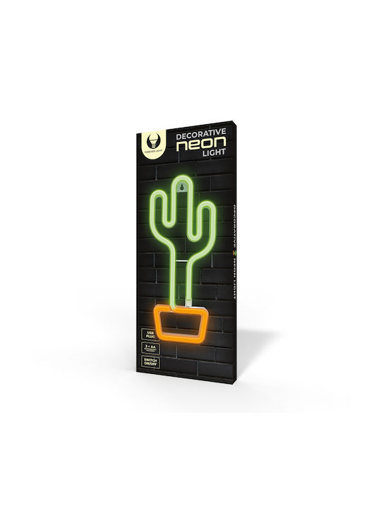 Forever Light Neon Διακοσμητικό Φωτιστικό LED Κάκτος