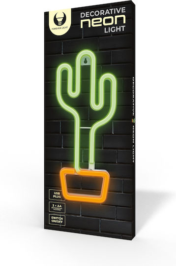 Forever Light Neon Φωτιστικό LED Κάκτος Forever Light Neon Φωτιστικό LED Κάκτος