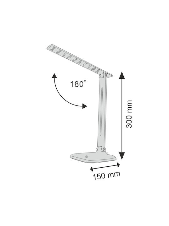 Polux Jowi LED Office Lamp Foldable in Black Color