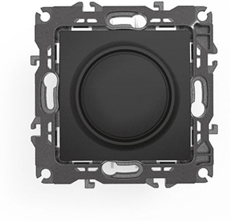 Aca Prime Vertieft Dimmerschalter ohne Platzierung LED Rotierend in Schwarz Farbe