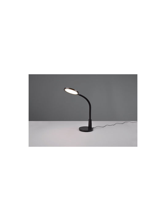 Trio Lighting LED Φωτιστικό Γραφείου με Εύκαμπτο Βραχίονα σε Μαύρο Χρώμα
