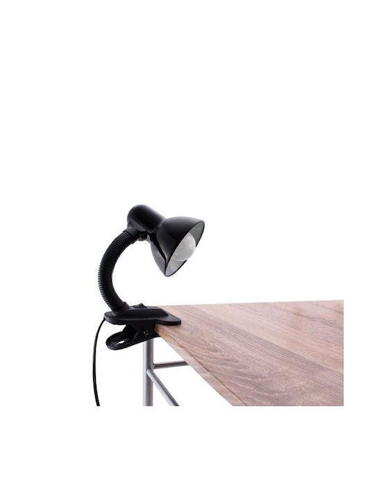 DictroLux 020042 Office Lamp with Flexible Arm for Socket E27 and Clip in Red Color