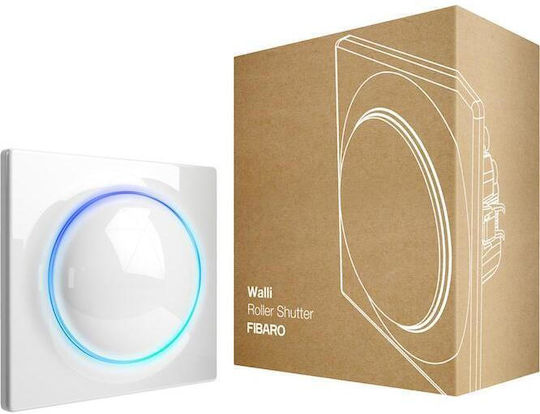 Fibaro Walli Încastrat Comutator Cu Variator Clasic Tactil Alb